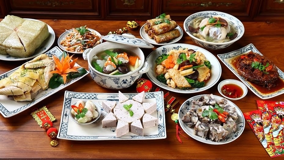 Mâm cúng tất niên cầu 