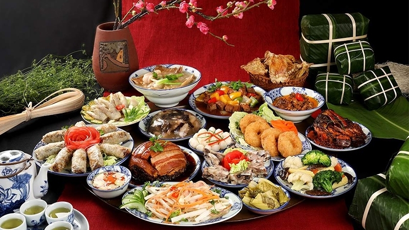 Mâm cúng tất niên cầu 