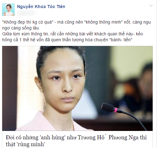 Tóc Tiên từng phản bác khi Phương Nga được ủng hộ