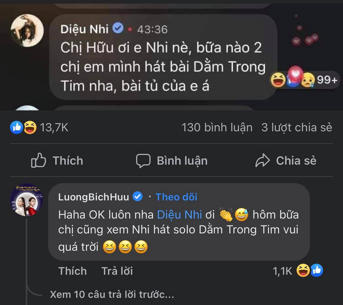 Phản ứng bất ngờ của Lương Bích Hữu trước lời "rủ rê" song ca của Diệu Nhi