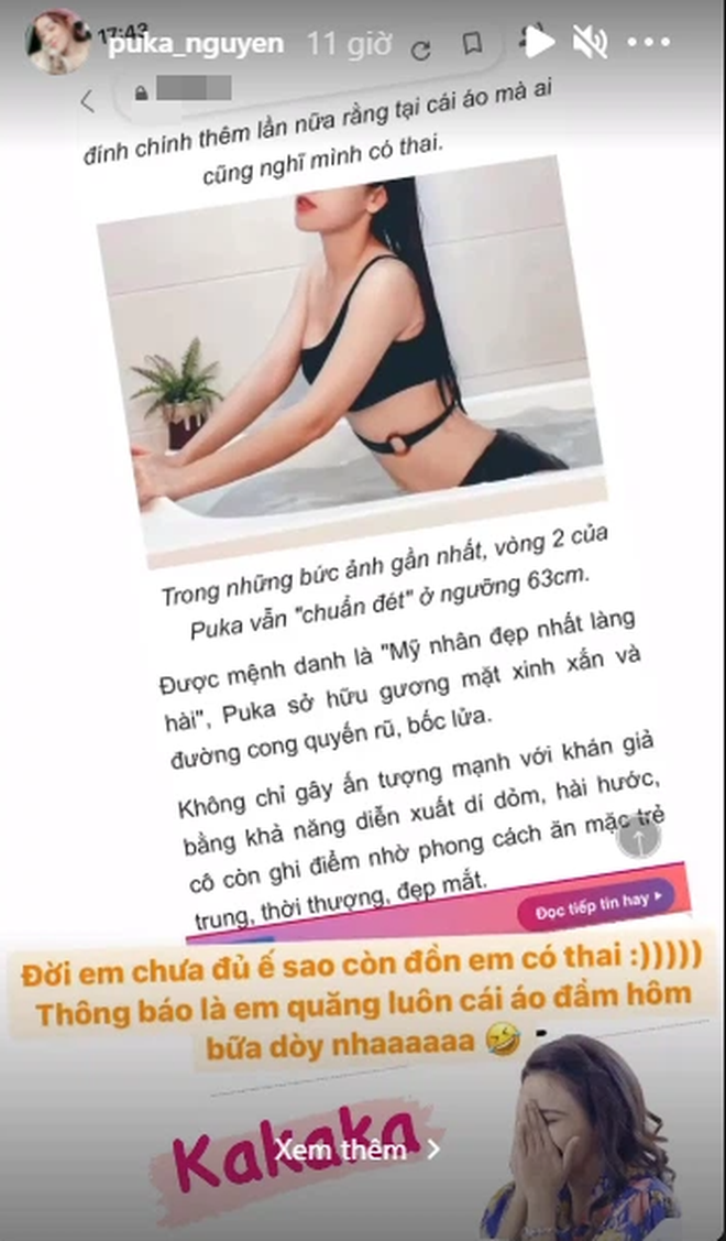 Tin hot giải trí 24/6: Bị đồn có thai với Gin Tuấn Kiệt, Puka chính thức lên tiếng
