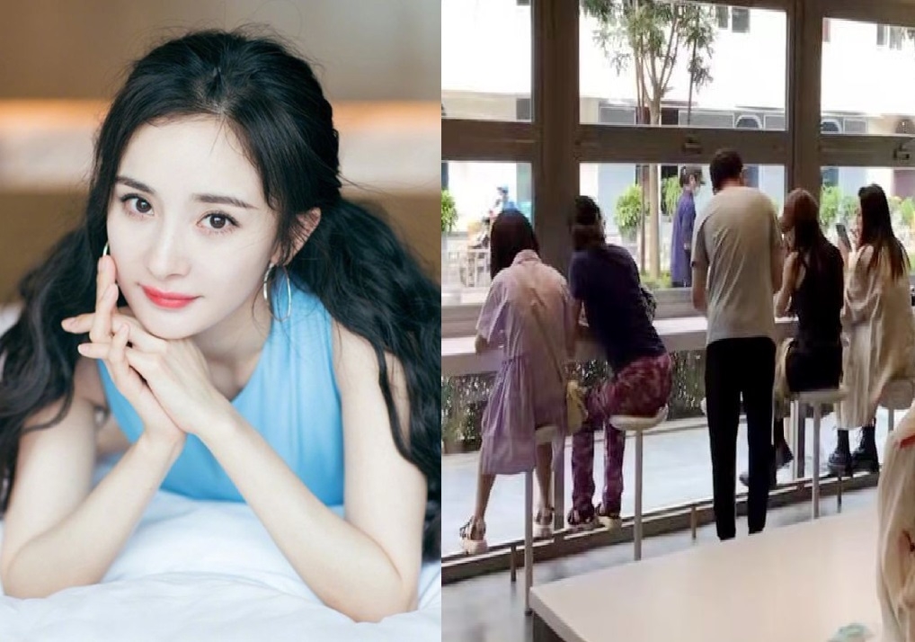 Dương Mịch gặp sự cố bất ngờ khi đi dạo phố