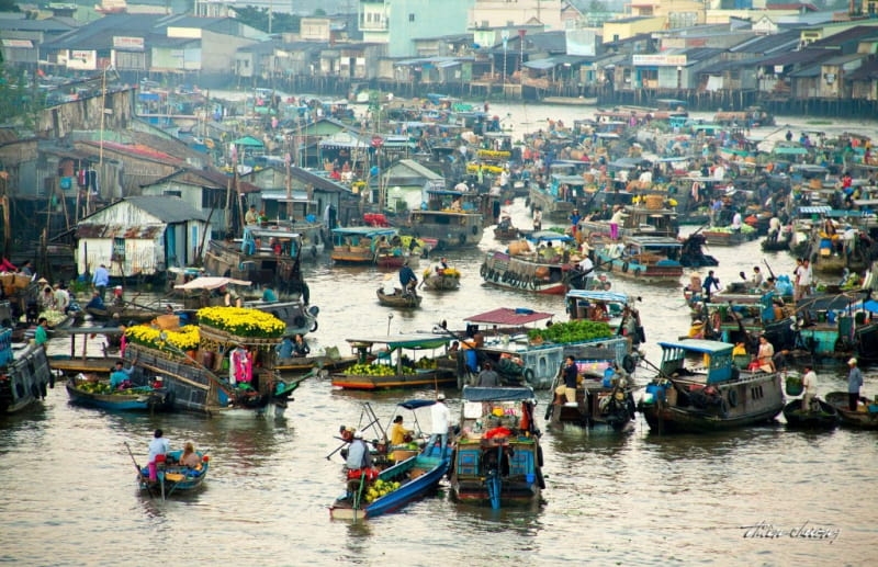 Chợ nổi Cái Răng - Điểm du lịch nổi tiếng nhất Cần Thơ