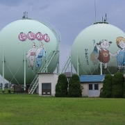 Cách người Nhật biến những bể khí đốt khô khan trở nên bắt mắt