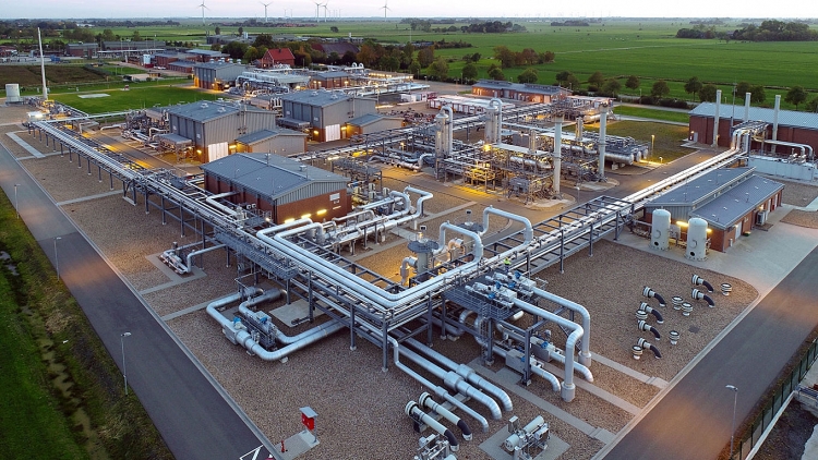 Châu Âu: Lượng khí đốt tại các kho chứa ngầm đang xuống mức 