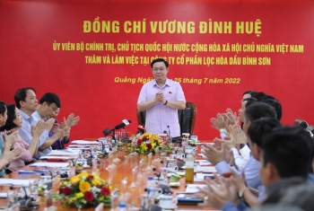 Đồng chí Vương Đình Huệ thăm và làm việc tại BSR