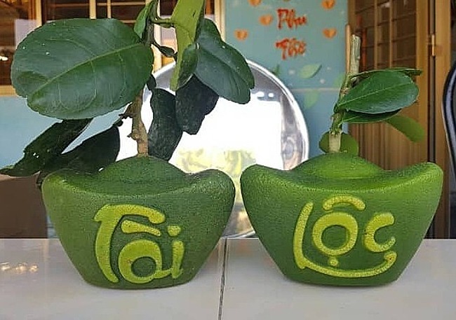 Những loại bưởi tiền triệu ngày Tết