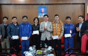 Ban quản lý KKT Dung Quất thăm và chúc Tết BSR