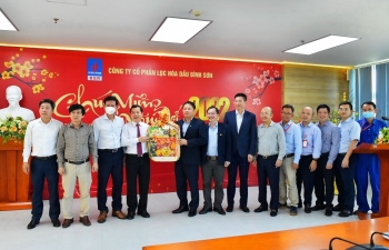 Lãnh đạo tỉnh Quảng Ngãi thăm và chúc Tết người lao động BSR