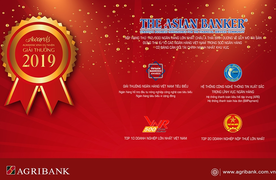 Agribank đứng thứ 190 tại bảng xếp hạng Brand Finance Banking 500