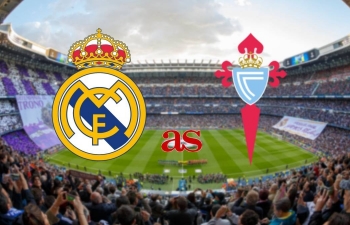 Link xem trực tiếp bóng đá Real Madrid vs Celta (La Liga), 22h15 ngày 16/3