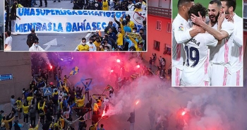 Real Madrid bị cổ động viên Cadiz tấn công trong ngày lên ngôi đầu La Liga