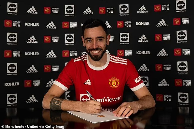Bruno Fernandes nhận lương hậu hĩnh khi ký hợp đồng mới với Man Utd - 1