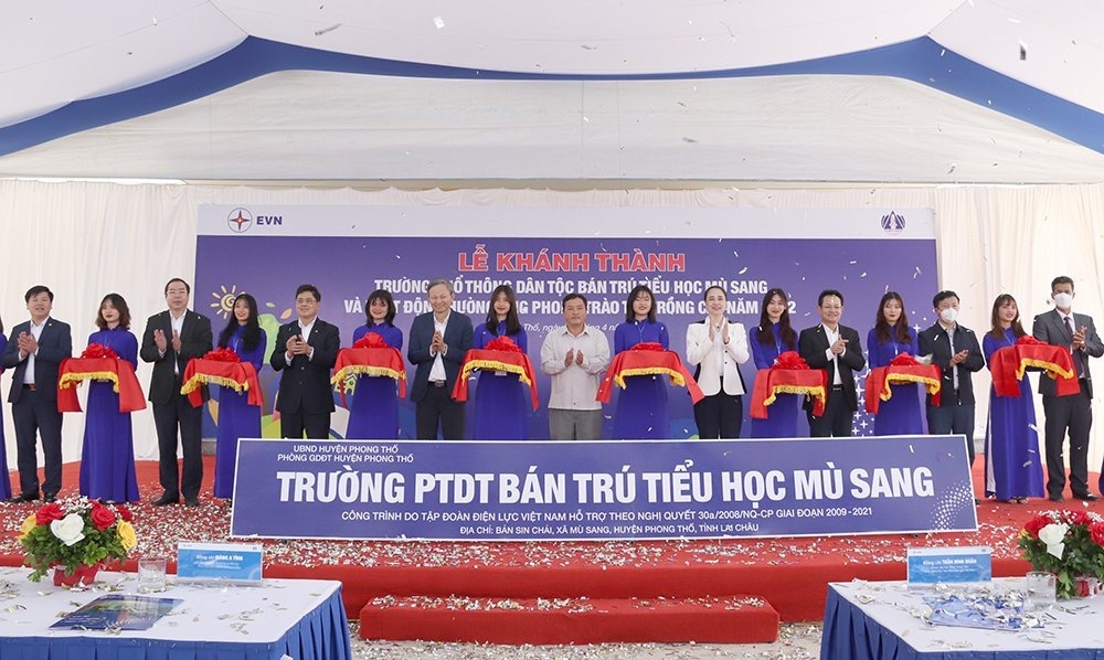 Lai Châu: Khánh thành trường PTDT bán trú tiểu học Mù Sang theo Chương trình 30a
