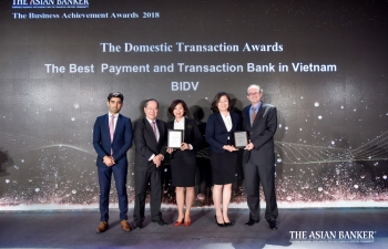 BIDV nhận 2 giải nhất về thanh toán và giao dịch