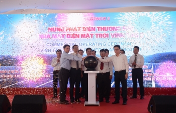 Nhà máy điện mặt trời Vĩnh Tân 2 phát điện thương mại