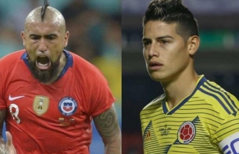 Trực tiếp Copa America: Xem trực tiếp Colombia vs Chile ở đâu?