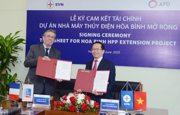 Lễ ký cam kết tài chính dự án Nhà máy Thủy điện Hòa Bình mở rộng
