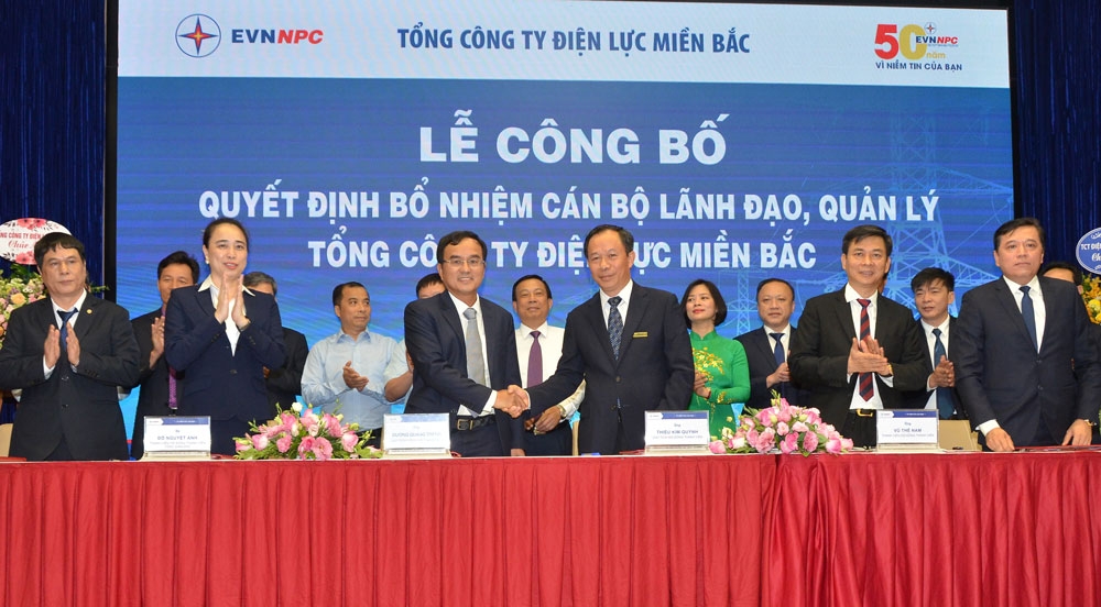 Công bố các quyết định bổ nhiệm lãnh đạo Tổng công ty Điện lực miền Bắc
