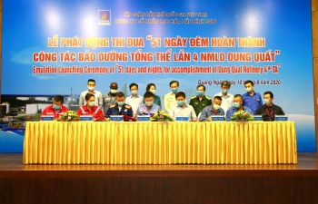 BSR phát động thi đua "51 ngày đêm hoàn thành công tác BDTT lần 4 NMLD Dung Quất"