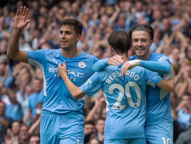 Grealish bị ép ghi bàn, Man City thắng đậm Norwich - 3