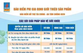 "An tâm chống dịch" với Bảo hiểm PVI Gia Định