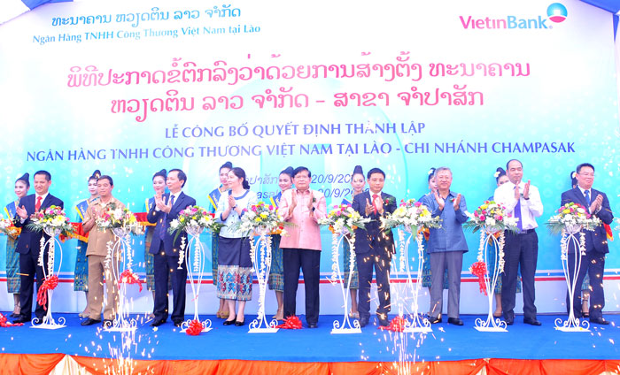vietinbank lao khai truong chi nhanh champasak