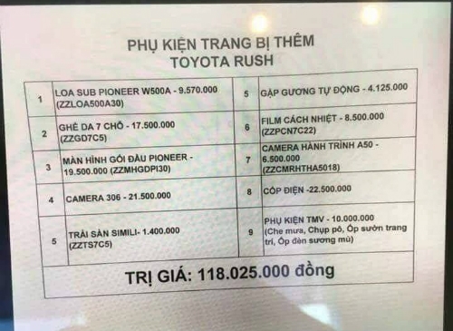 Dịch vụ 'bia kèm lạc' khi mua ôtô