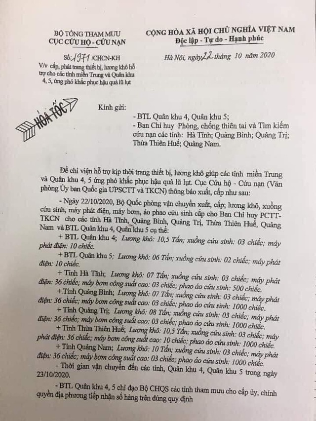 Phó Chủ tịch Quảng Trị: “Lương khô đã về đâu mà cán bộ chia nhau!?” - 1