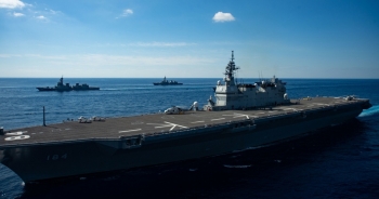 Tàu sân bay Mỹ - Nhật tập trận “khủng”