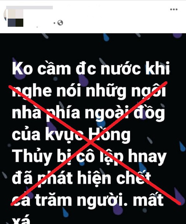 Xử phạt 2 người tung tin thất thiệt cả trăm người chết do lũ - 2