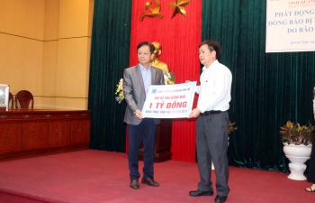 BSR hỗ trợ tỉnh Quảng Ngãi 1 tỷ đồng khắc phục thiệt hại do bão số 9