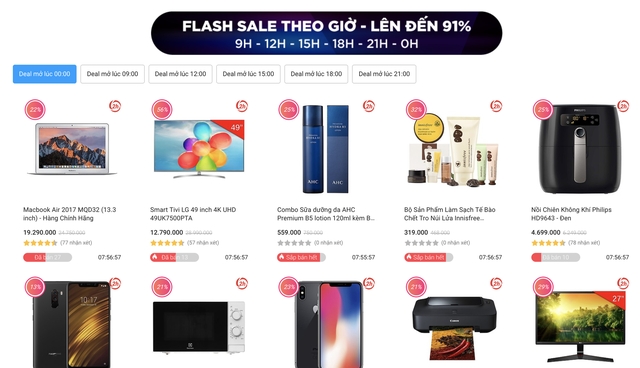black friday dan buon xa hang ton nang gia de hut khach