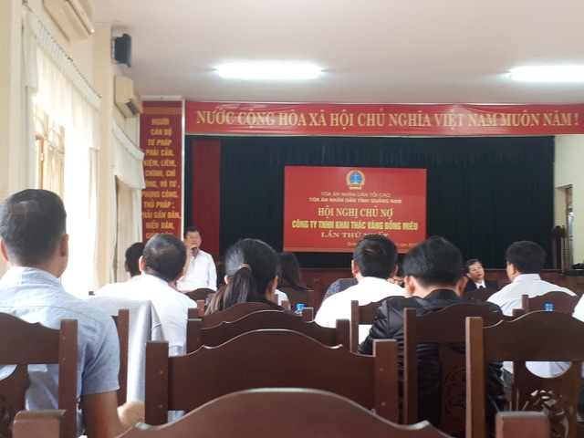 Các chủ nợ đồng ý cho Công ty vàng Bồng Miêu phá sản