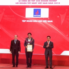 Vietnam Report vinh danh PVN đứng đầu Top 500 doanh nghiệp có lợi nhuận tốt nhất Việt Nam năm 2018