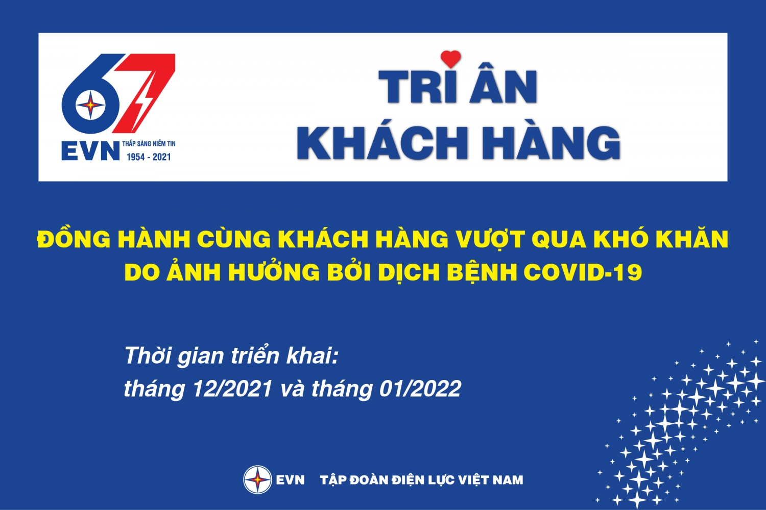 EVN triển khai “Tháng tri ân khách hàng” - năm 2021