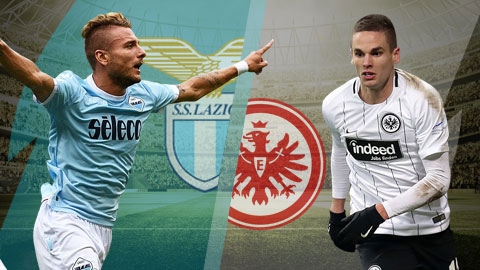 Xem trực tiếp bóng đá Lazio vs Frankfurt (Europa League), 0h55 ngày 14/12