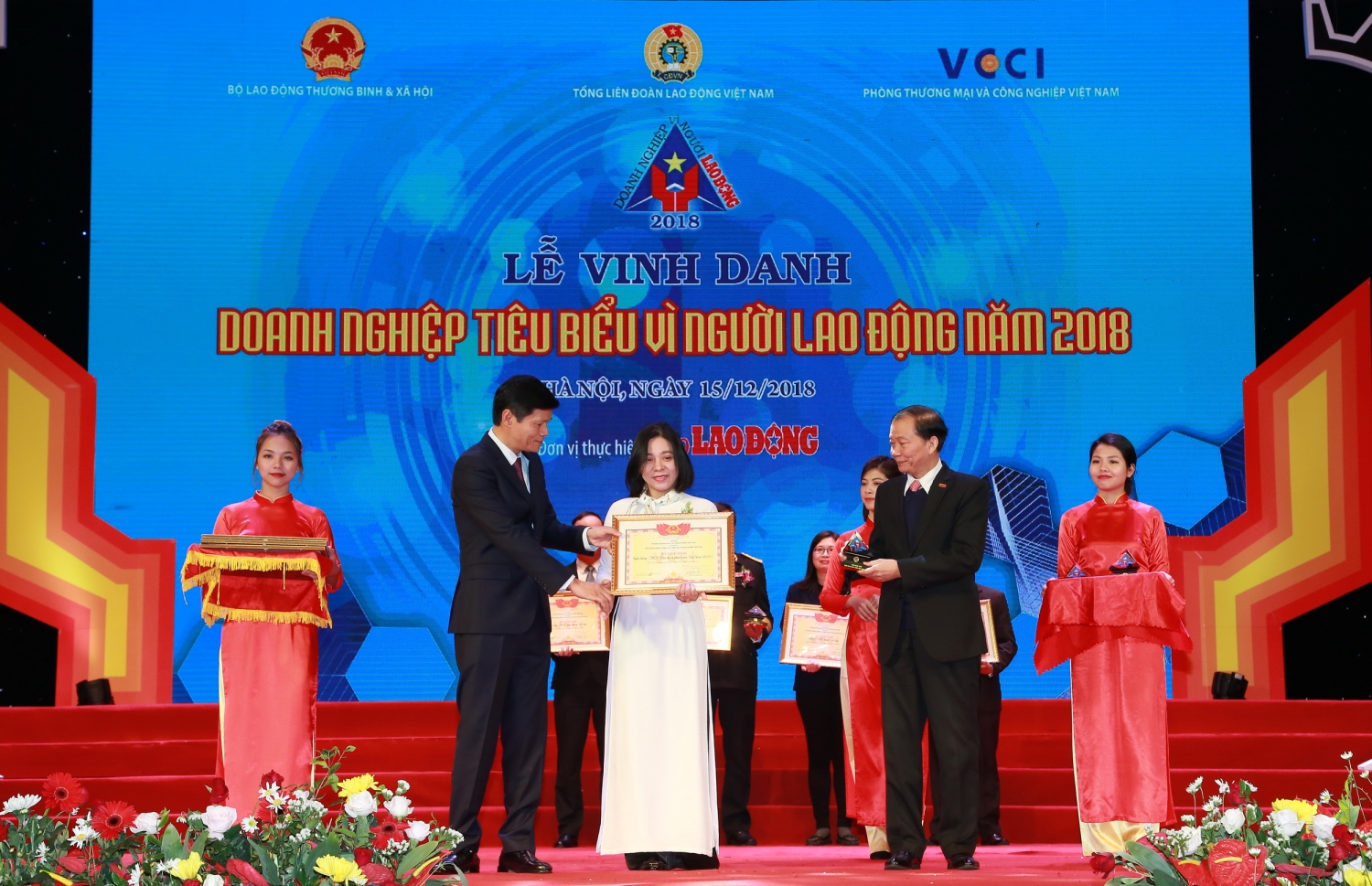BIDV xuất sắc nhận giải thưởng “Doanh nghiệp tiêu biểu vì Người lao động”  năm 2018