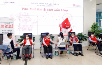 Tuần lễ hồng EVN lần thứ VII: Hơn 9.700 đơn vị máu được góp vào “ngân hàng máu"