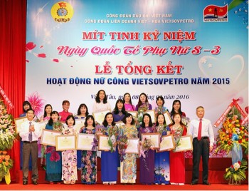 Vietsovpetro mít-tinh kỷ niệm ngày Quốc tế Phụ nữ