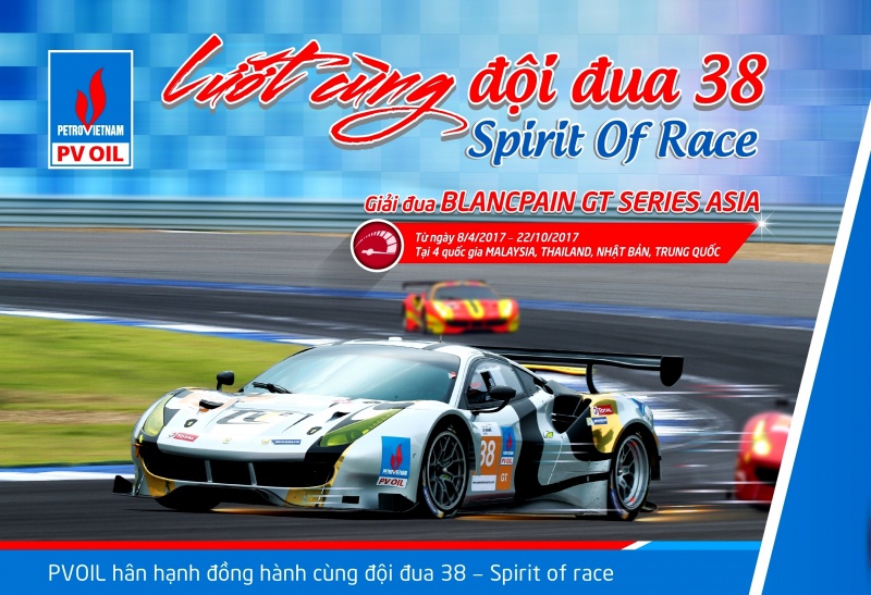 pv oil to chuc cuoc thi luot cung doi dua 38 spirit of race