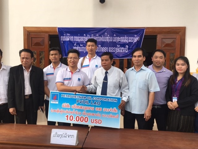 pvoil chung tay cung nhan dan lao vuot qua kho khan sau vo dap thuy dien xe pian xe namnoy