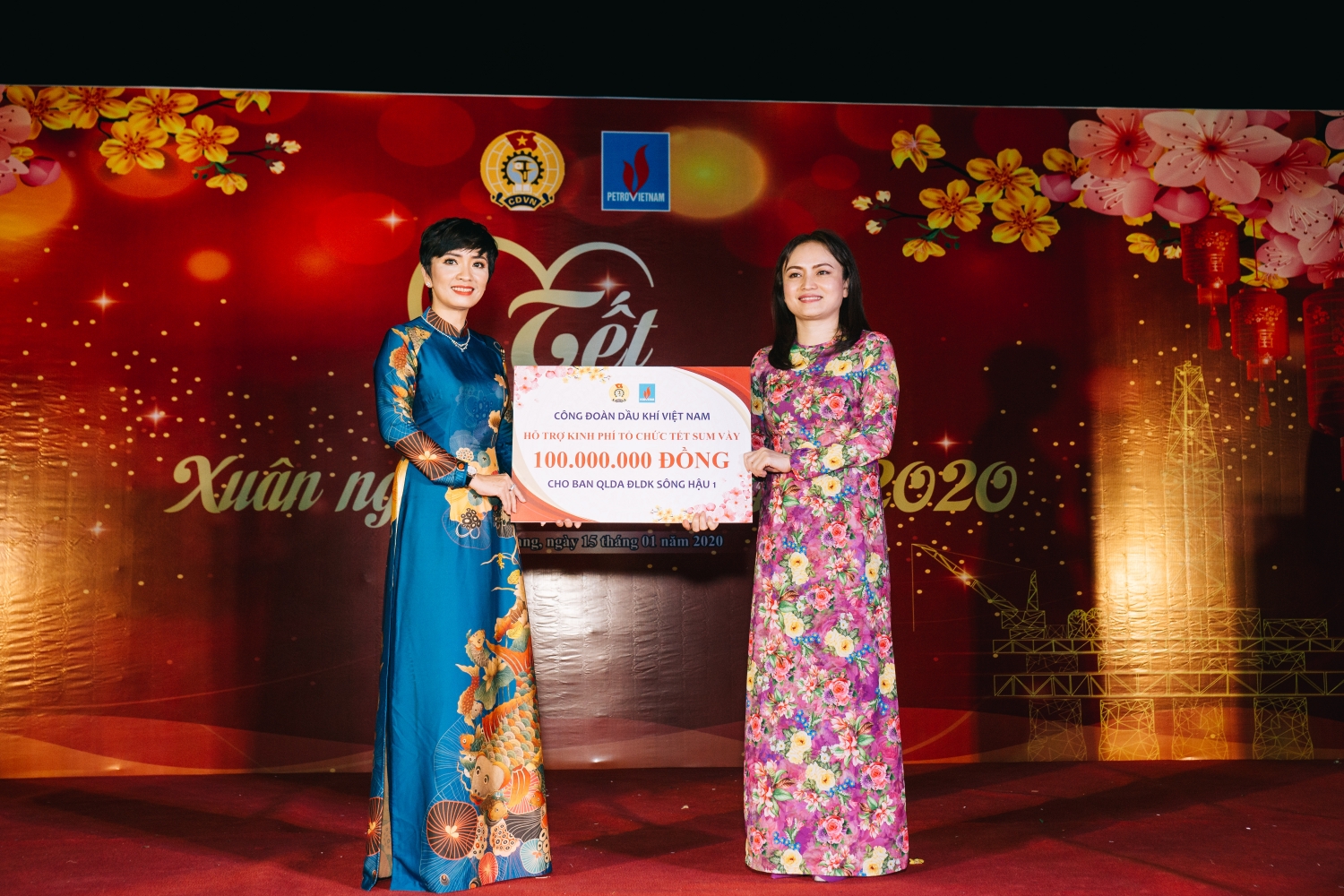 tet sum vay xuan nghia tinh dau khi tren cong truong du an nmnd song hau 1