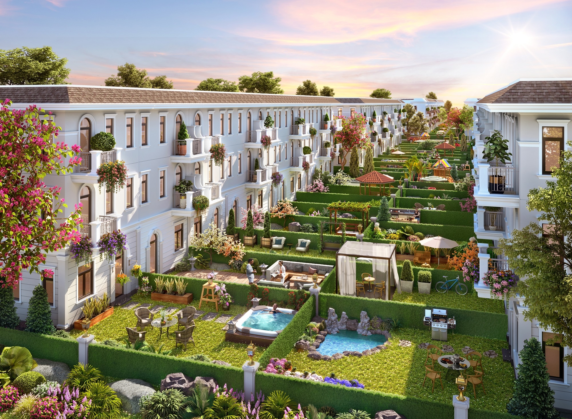 Chọn nhà phố vườn tại Aqua City để sống thư thái giữa phố đô thị tiện nghi