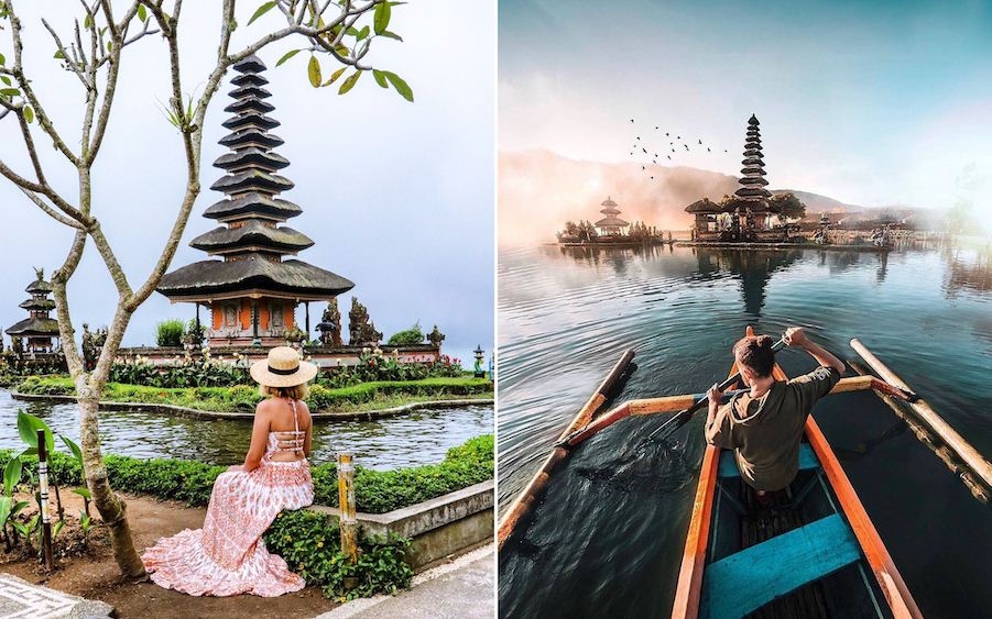 Đền Ulun Danu cuốn hút giữa lòng hồ Bratan thơ mộng Đền Ulun Danu cuốn hút giữa lòng hồ Bratan thơ mộng