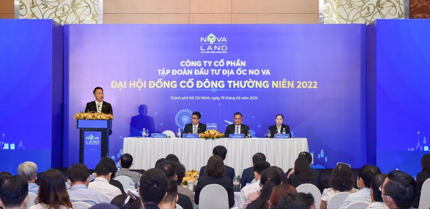 ĐHĐCĐ Novaland năm 2022: Tập trung ngành nghề cốt lõi, hợp lực phát triển hệ sinh thái, đảm bảo đà tăng trưởng bền vững