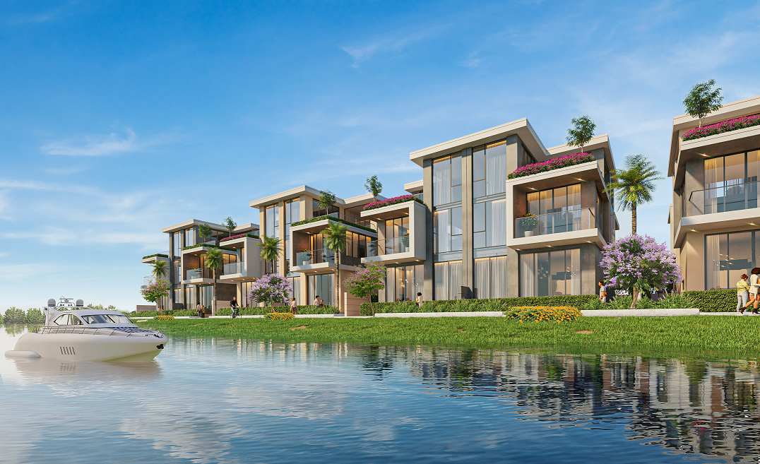 Aqua City thừa hưởng lợi thế thiên nhiên hiếm có, sông nước bao quanh