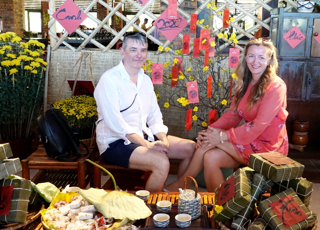 Khách quốc tế trẩy hội xuân tại Pandanus Resort