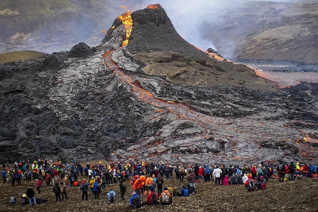 Núi lửa ở Iceland 