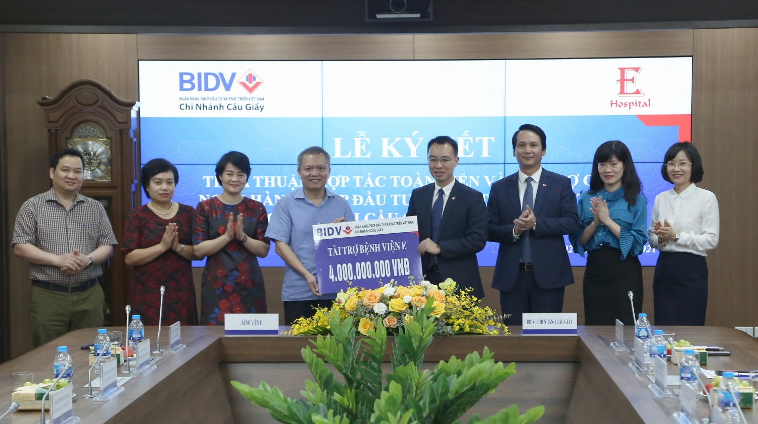 BIDV Cầu Giấy hợp tác toàn diện với Bệnh viện E Trung ương